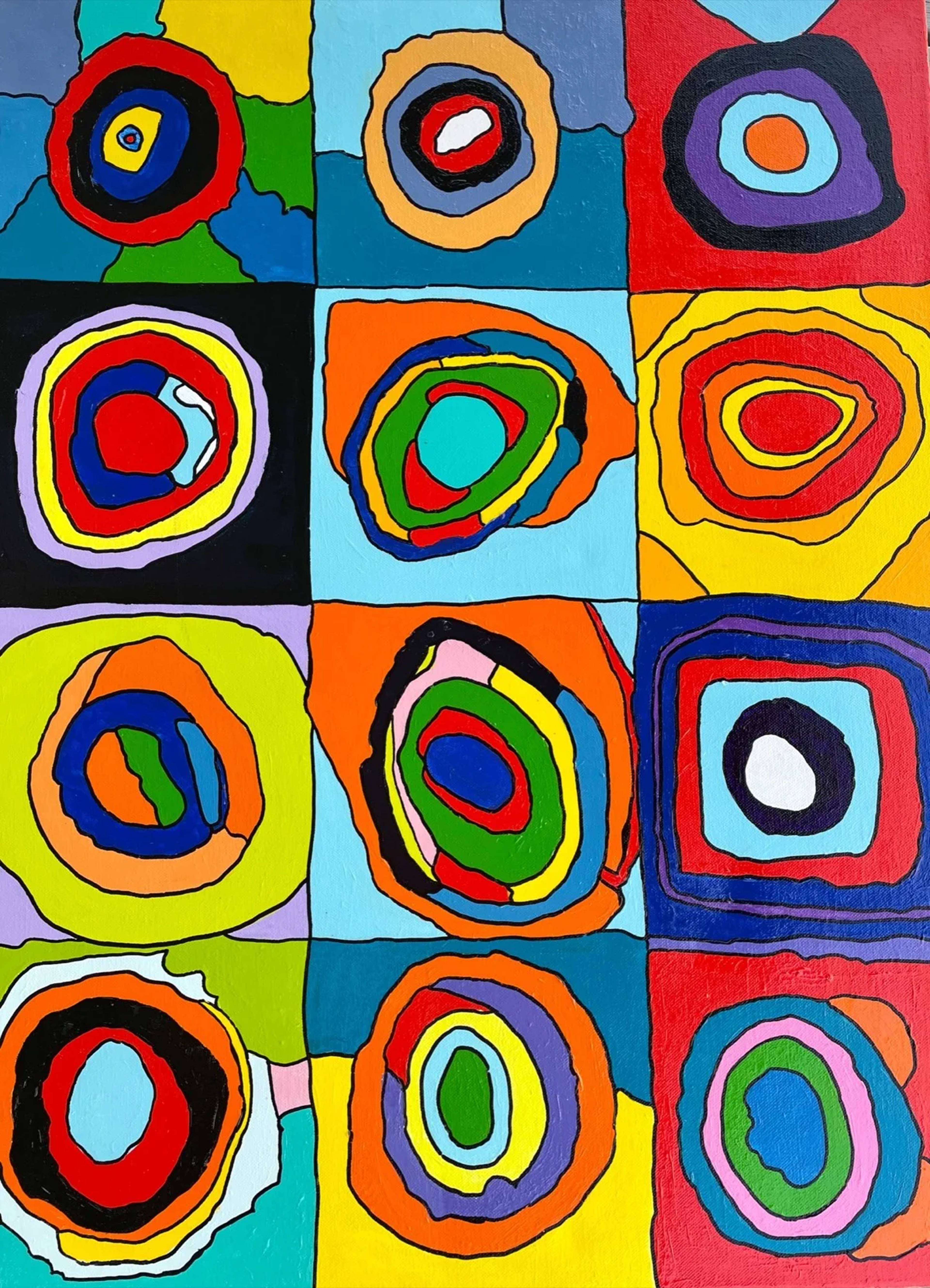 Vrije vormen — schilderij door Anouk van Elewoud, 60 × 80 cm